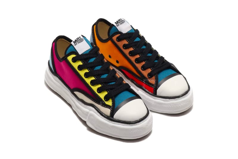 Maison Mihara Yasuhiro OG Sole Sneakers White black multi color sneakers shoes footwear kicks runners trainers original chunky thick melting canvas piping japanese spring summer 2020