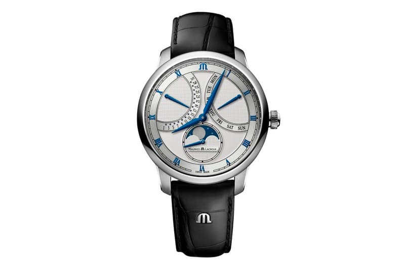 Maurice Lacroix Moonphase Masterpiece Retrograde Watch 43mm swiss made dksh function mechanical watch