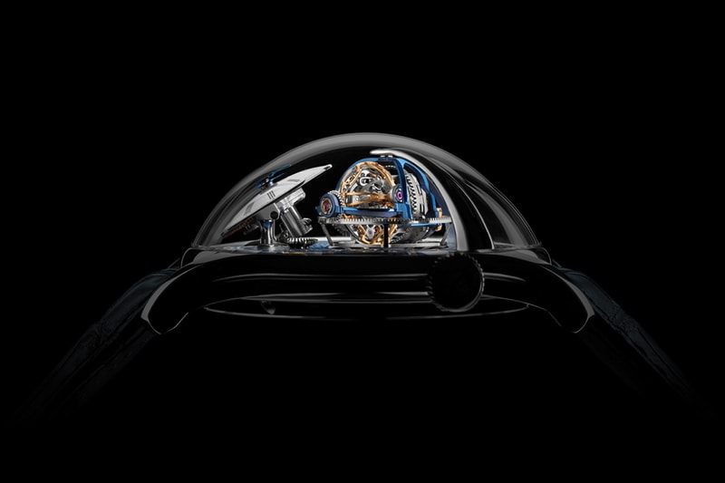MB&F Legacy Machine Thunderdome Watch Info Tourbillon watchmaking wristwatches luxury escapement power reserve platinum 