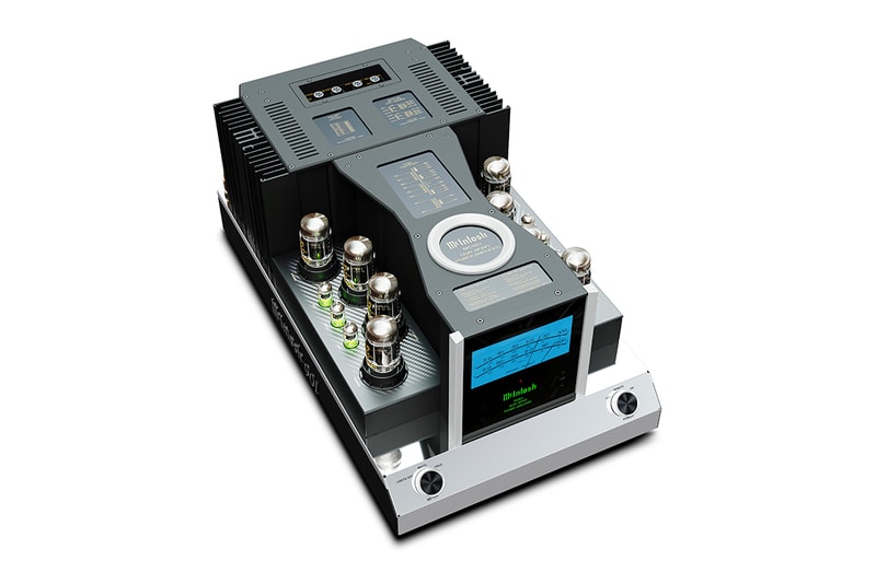McIntosh Releases MC901 Dual Mono Amplifier home hi-fi audio music hardware 300 600 watt vacuum tube construction black green blue screen new york brand 