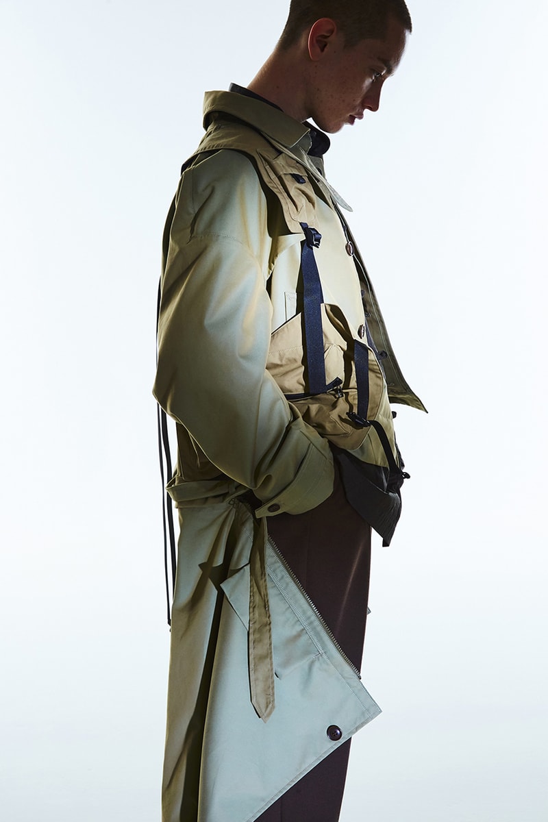 MEANSWHILE Spring Summer 2020 Collection lookbook functionality utility noragi mao collar jacket outerwear mid layers styling japanese made in japan journey adventure travel