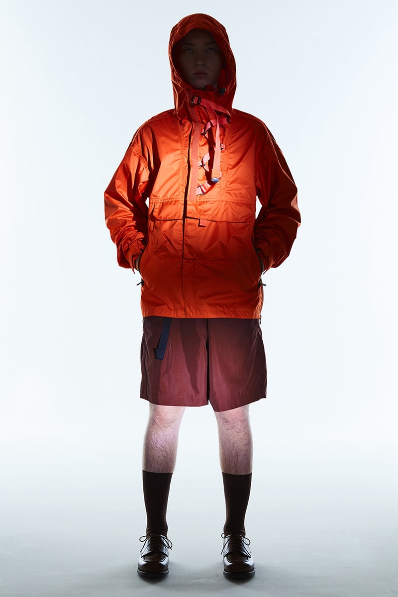 MEANSWHILE Spring Summer 2020 Collection lookbook functionality utility noragi mao collar jacket outerwear mid layers styling japanese made in japan journey adventure travel
