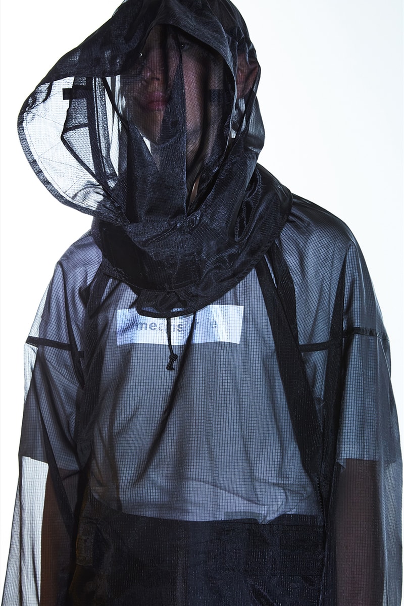 MEANSWHILE Spring Summer 2020 Collection lookbook functionality utility noragi mao collar jacket outerwear mid layers styling japanese made in japan journey adventure travel
