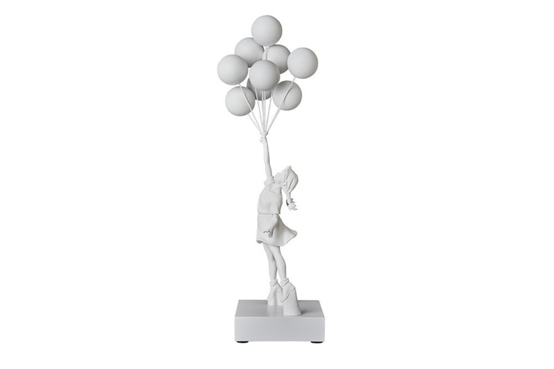 Medicom Toy Brandalism Banksy Inspired Figures monkey sign bomb hugger flying balloons girl monochromatic black white do nothing live longer controversial art design