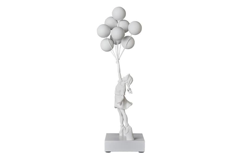 Medicom Toy Brandalism Banksy Inspired Figures monkey sign bomb hugger flying balloons girl monochromatic black white do nothing live longer controversial art design