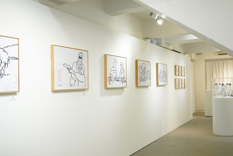yu nagaba meet project im your venus exhibition artworks drawings skateboards figures apparel clothing collaboration