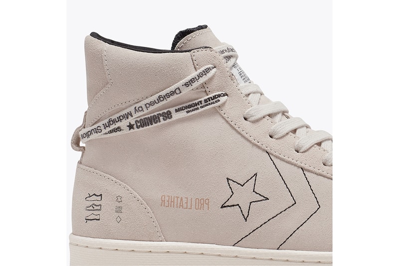 Midnight Studios x Converse Pro Leather "White/Egret/Black" Release Information Inside-Out Sneaker Sneakersnstuff Shane Gonzales Closer Look Reveal Collaboration Star 