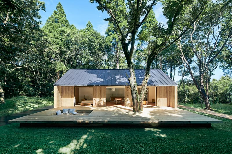 MUJI Debuts Minimal Tiny Home Yō no Ie House wood deck architecture japan japanese homegoods design prefabricated