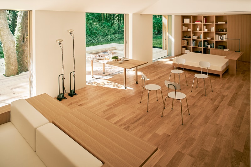 MUJI Debuts Minimal Tiny Home Yō no Ie House wood deck architecture japan japanese homegoods design prefabricated 