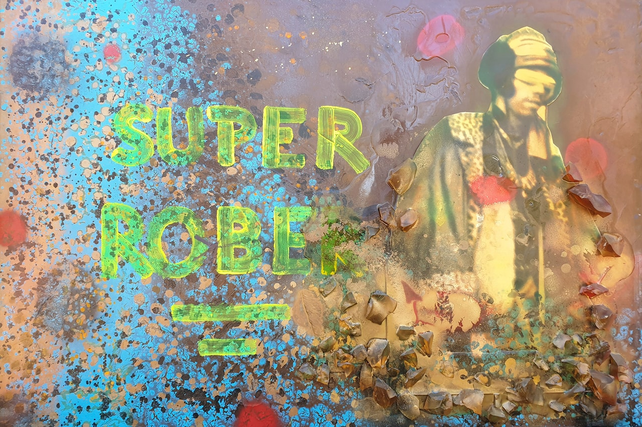 MFA Boston "Writing the Future: Jean-Michel Basquiat and the Hip-Hop Generation" Exhibition Post-Graffiti Paintings Boombox Leather Jacket Column Futura Keith Haring