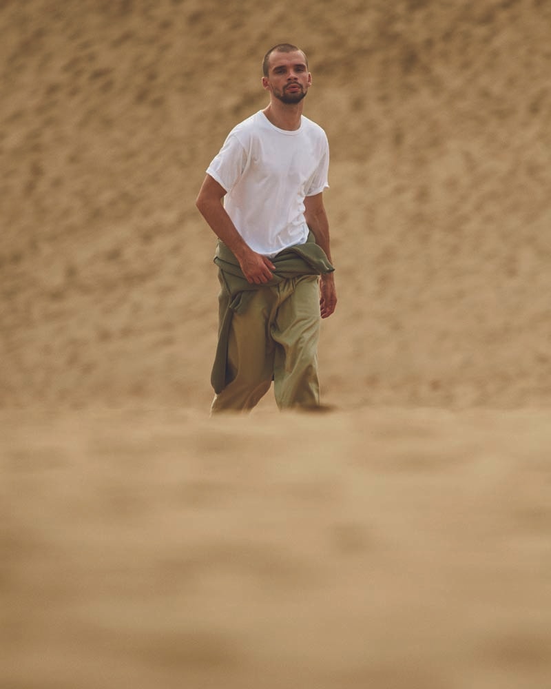 nanamica Spring Summer 2020 collection Lookbook Eiichiro Homma essentials japanese designer layering water resistant navy yellow brown technical advanced hi tech apparel streetwear