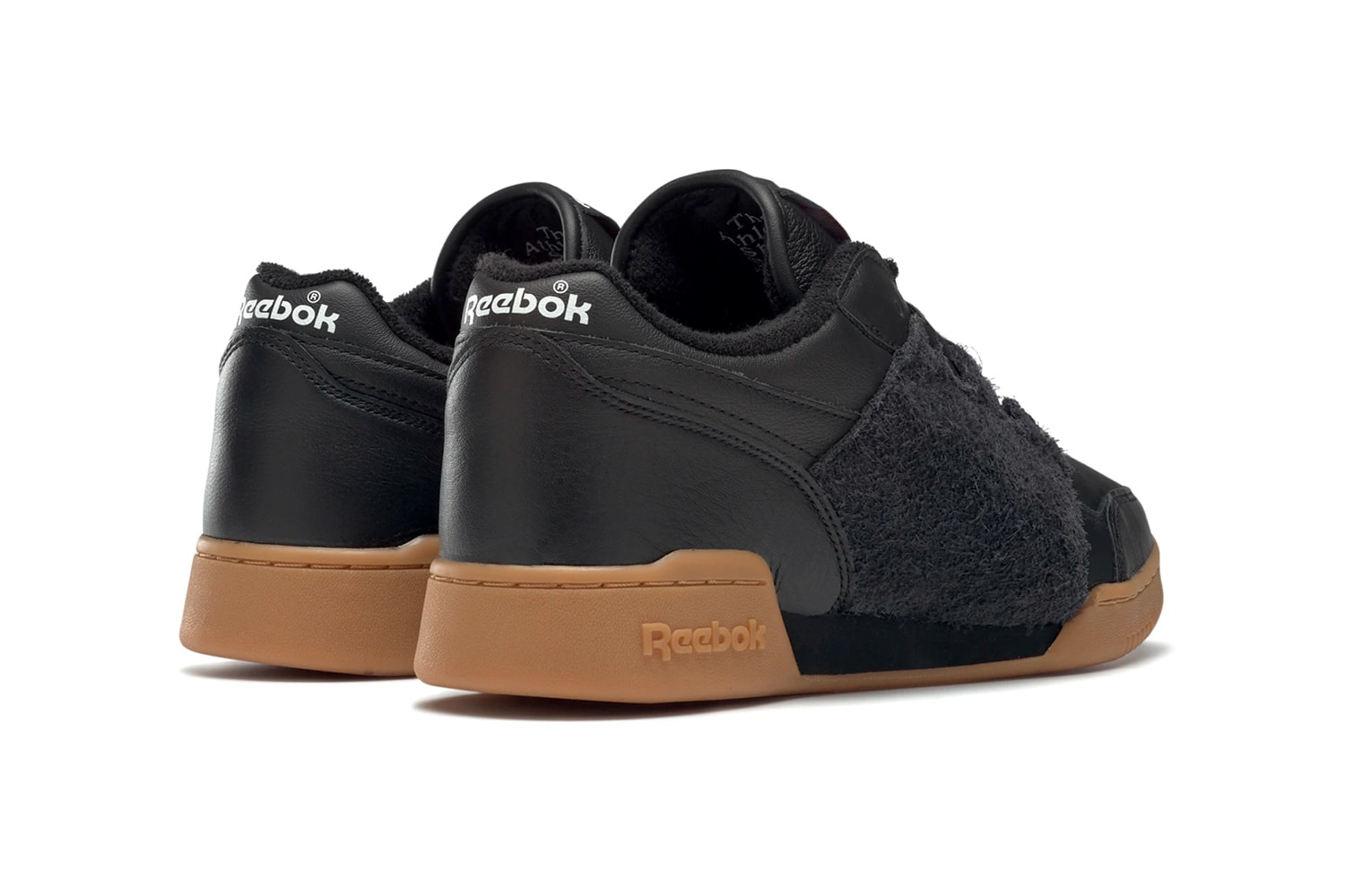 NEPENTHES NY x Reebok Workout Plus "Black/Gum" collaboration sneaker shoe red  FW8461 eva cushion sole suede crossgrain tumbled leather  price drop date release info 