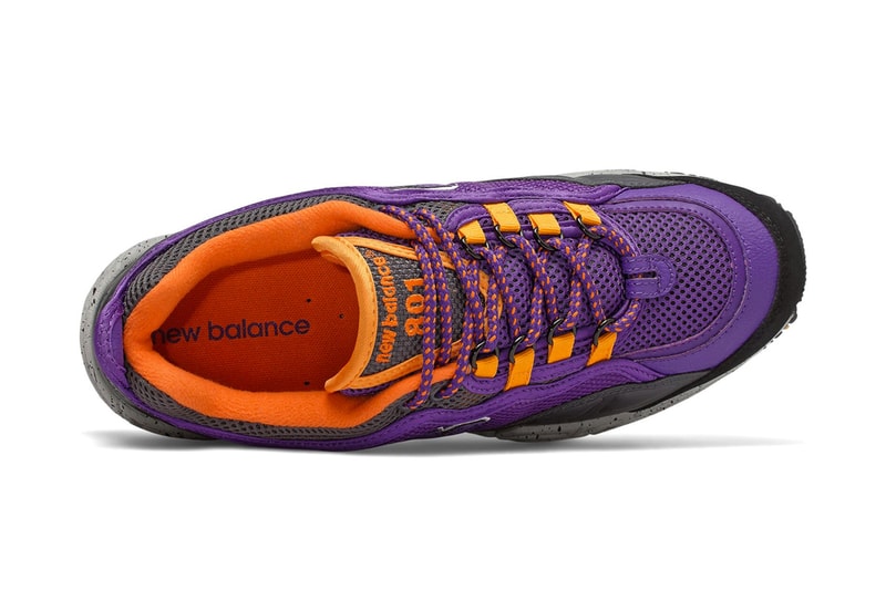 new balance purple orange all terrain trail runner outdoor weather 801 sneakers running 