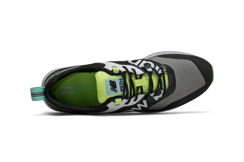 new balance 997h spring hike trail lemon slush cordura fabric black white grey release date info photos price CMT997H1