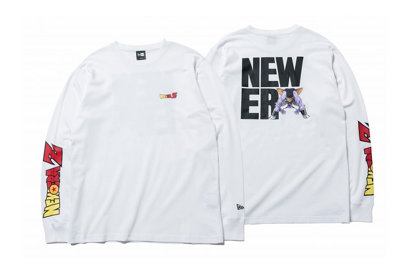 'Dragon Ball Z' x New Era Winter 2019 Collaboration collection shirts tee hats goku vegeta captain ginyu