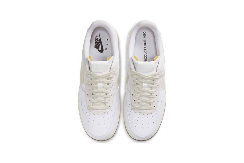 Nike Air Force 1 LV8 "White/Sail" Translucent Swoosh “2 – FILM AIR” “DNA – IM5197” Debossed Details Leather Footwear Sneaker News Updates Drop Information First Look General Release GR colorway