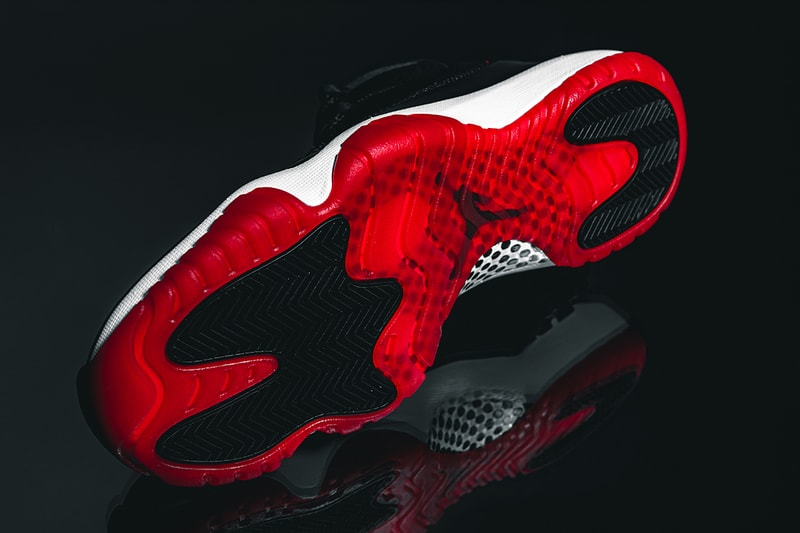 Nike Air Jordan 11 "Bred" Closer Look Editorial 2019 HYPEBEAST In Hand Footwear MJ Michael Jordan Basketball 1996 Recreation Drop SNKRS App Release Information #23 Patent Leather Black Red White