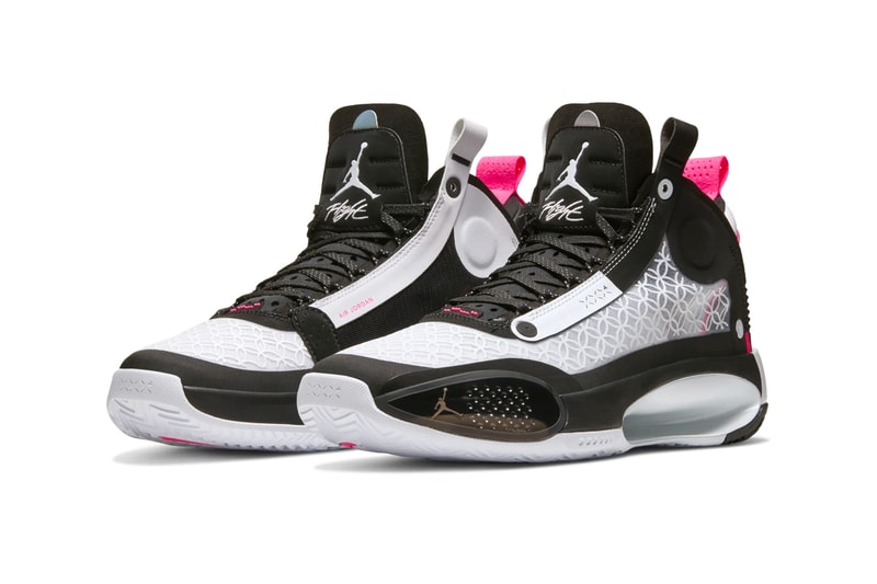 Air Jordan 34 PF Chinese New Year monochromatic black white pink Eclipse Plate Pebax zoom air footwear shoes sneakers kicks runners trainers basketball fall winter 2019 AJ XXXIV