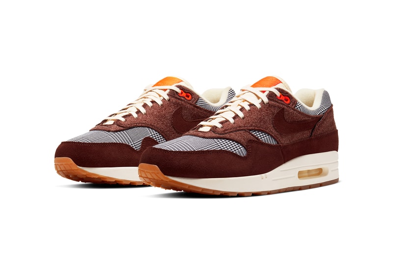 nike air max 1 bronze eclipse black white tweed CT1207 200 release date info photos price sartorial traditional menswear