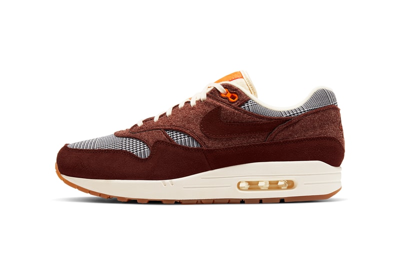 nike air max 1 bronze eclipse black white tweed CT1207 200 release date info photos price sartorial traditional menswear