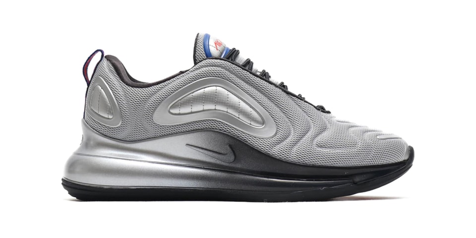 Nike air max 720 trainers metallic silver midnight navy f Outlet
