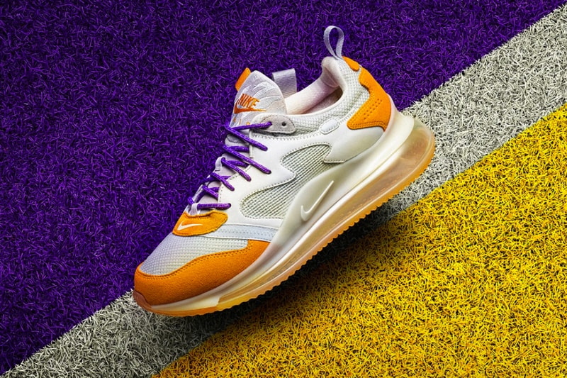 Nike OBJ Air Max 720 Canyon Gold Hyper Grape odell beckham jr 2019 december 12 28 info details release date shoes sneakers orange yellow pics pictures white purple red