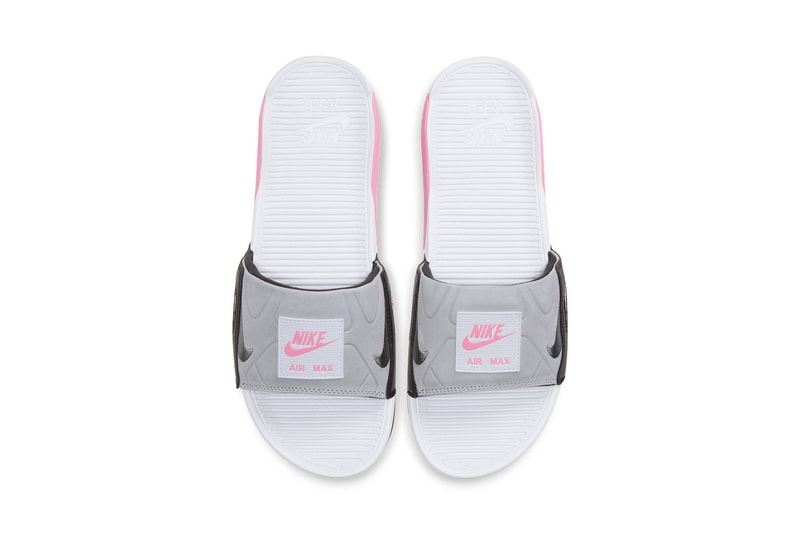 nike air max 90 slide sandal smoke grey black volt white rose pure platinum cool grey BQ4635 001 002 100 release date info photos price