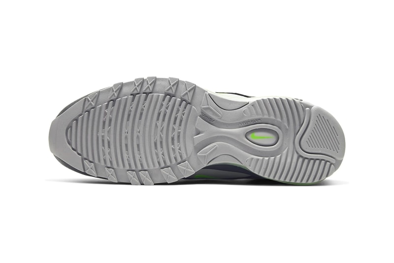 Nike Air Max 97 Utility Thunder Gray Electric Green Moon Particle Atmosphere Gray shoes sneakers runners footwear trainers kicks 1997 silhouette reflective 3M sporty BQ5615 002