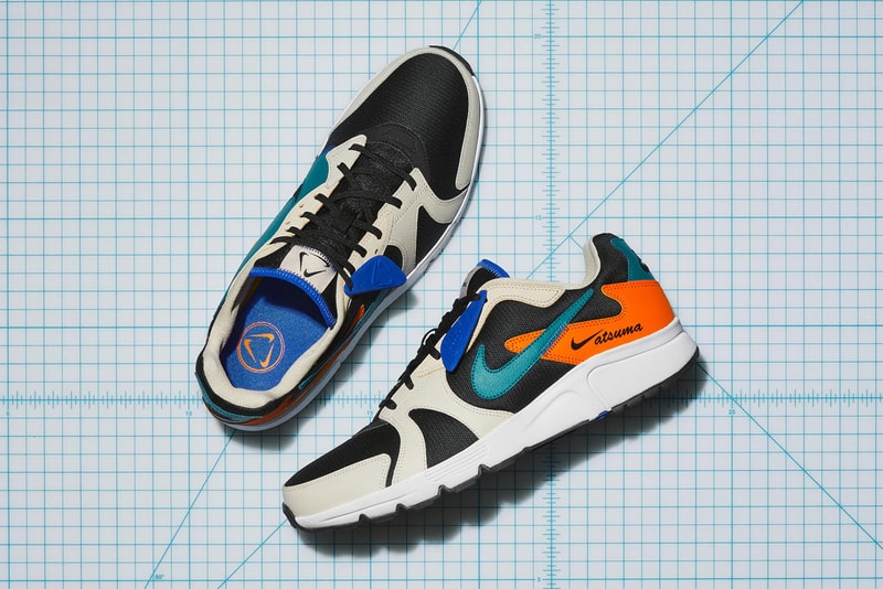 nike atsuma material waste efficiency tan black teal green blue orange white release date info photos price 
