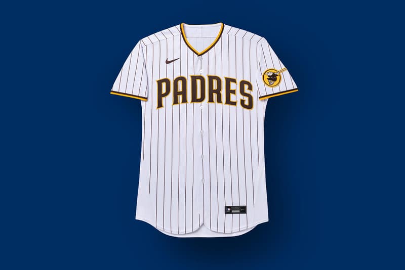 Nike Reveals First embroidered Swoosh MLB Jerseys jock tag branded major league baseball 2020 upcoming season graphics sponsor partner official apparel uniform yankees