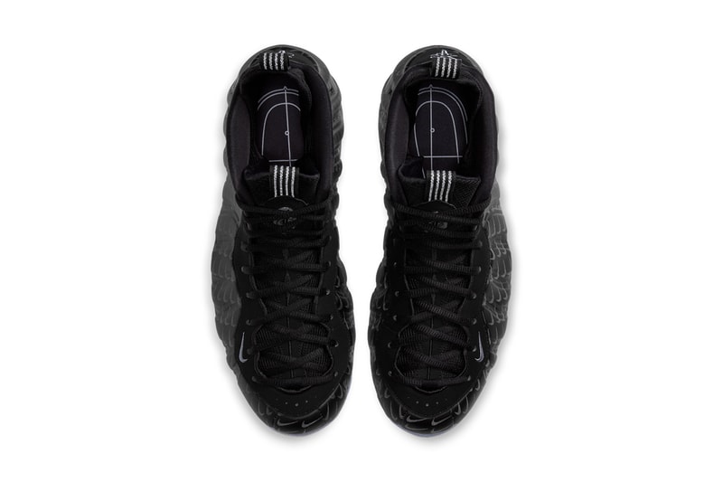 nike air foamposite one reflective swooshes print black blue beyond metallic silver CV0369 001 release date info photos price