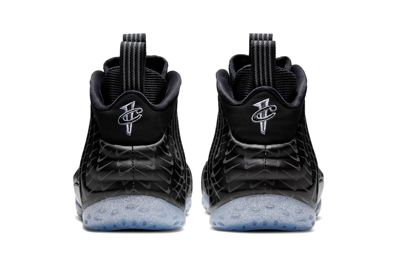 nike air foamposite one reflective swooshes print black blue beyond metallic silver CV0369 001 release date info photos price