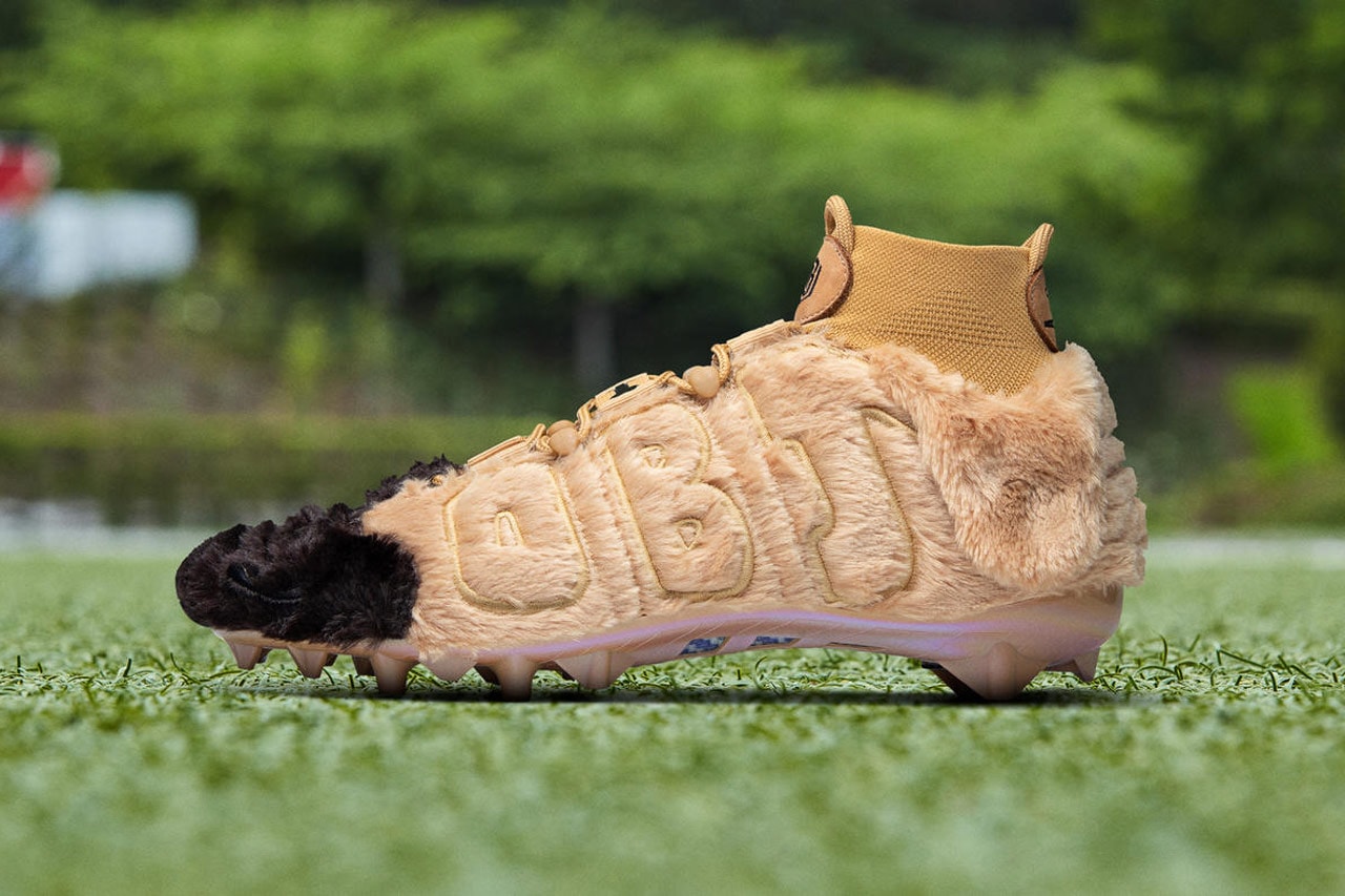 Nike custom Dog Inspired Cleats for Odell Beckham Jr obj canine pregame week 14 local Cleveland Animal Rescue Shelter nose snout 13 footwear shoes sneakers runners trainers nfl