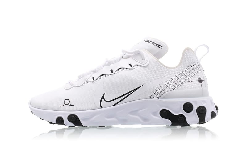 nike react element 55 mens white