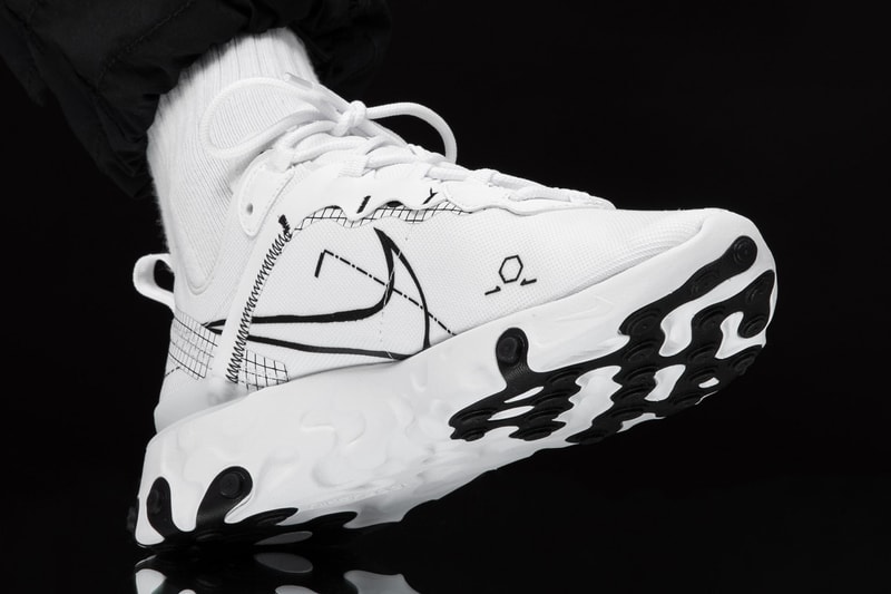 nike react element 55 white black schematic cu3009 100 release date info photos price