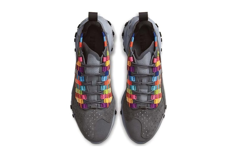 nike react sertu iron grey black light smoke AT5301 004 woven multicolor release date info photos price