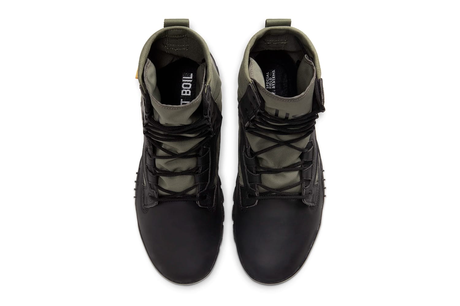 nike army boots black