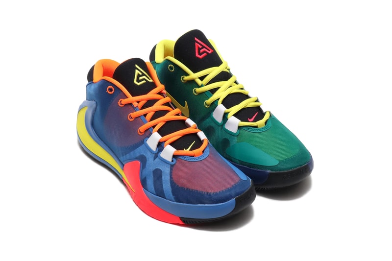NIKE ZOOM FREAK 1 MULTI TOTAL ORANGE DYNAMIC YELLOW BLACK SPRING 2020 ct8476 800 sneakers footwear kicks shoes runners trainers basketball Giannis Antetokounmpo Release Info Date Price Buy
