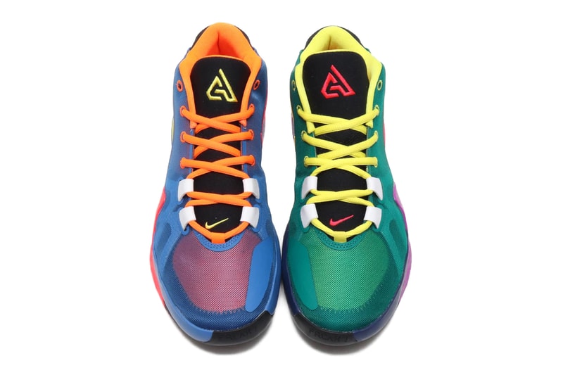 NIKE ZOOM FREAK 1 MULTI TOTAL ORANGE DYNAMIC YELLOW BLACK SPRING 2020 ct8476 800 sneakers footwear kicks shoes runners trainers basketball Giannis Antetokounmpo Release Info Date Price Buy