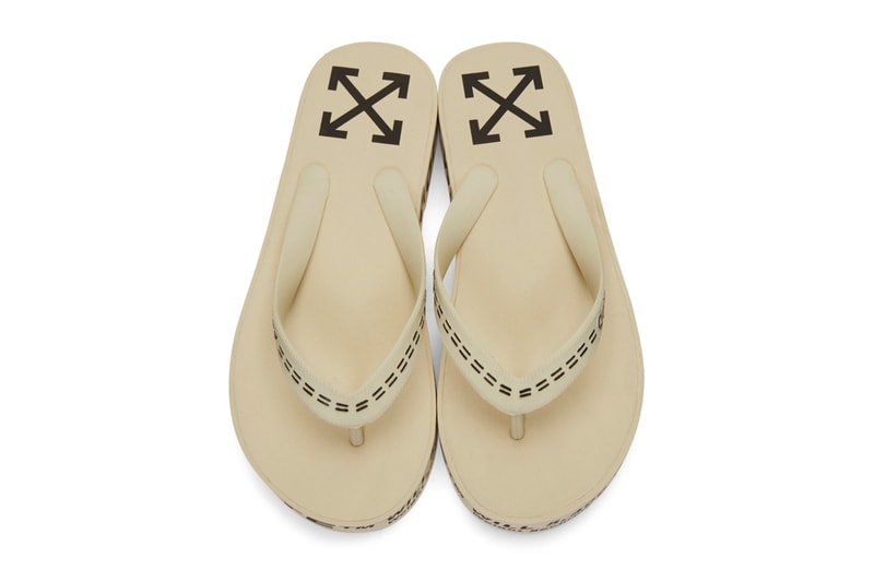 Off White Industrial Flip Flops Release Info Date Buy Price Yellow Black White Beige Virgil Abloh SSENSE