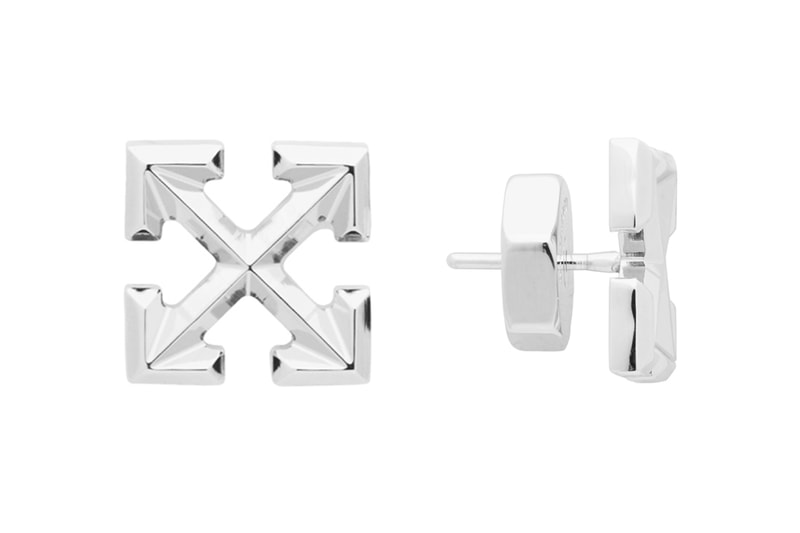 Off-White™ Mini Arrow Earrings Release Info Date Buy Price Silver Virgil Abloh