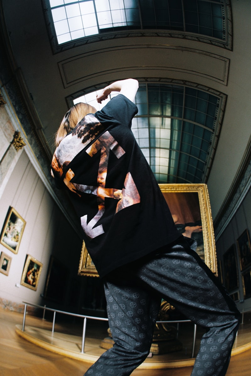 Musée du Louvre x Off-White™ Capsule Collection Leonardo da Vinci T-shirts Hoodies Black White Orange Paintings 'Virgin of the Rocks' 'The Virgin and Child with Saint Anne'