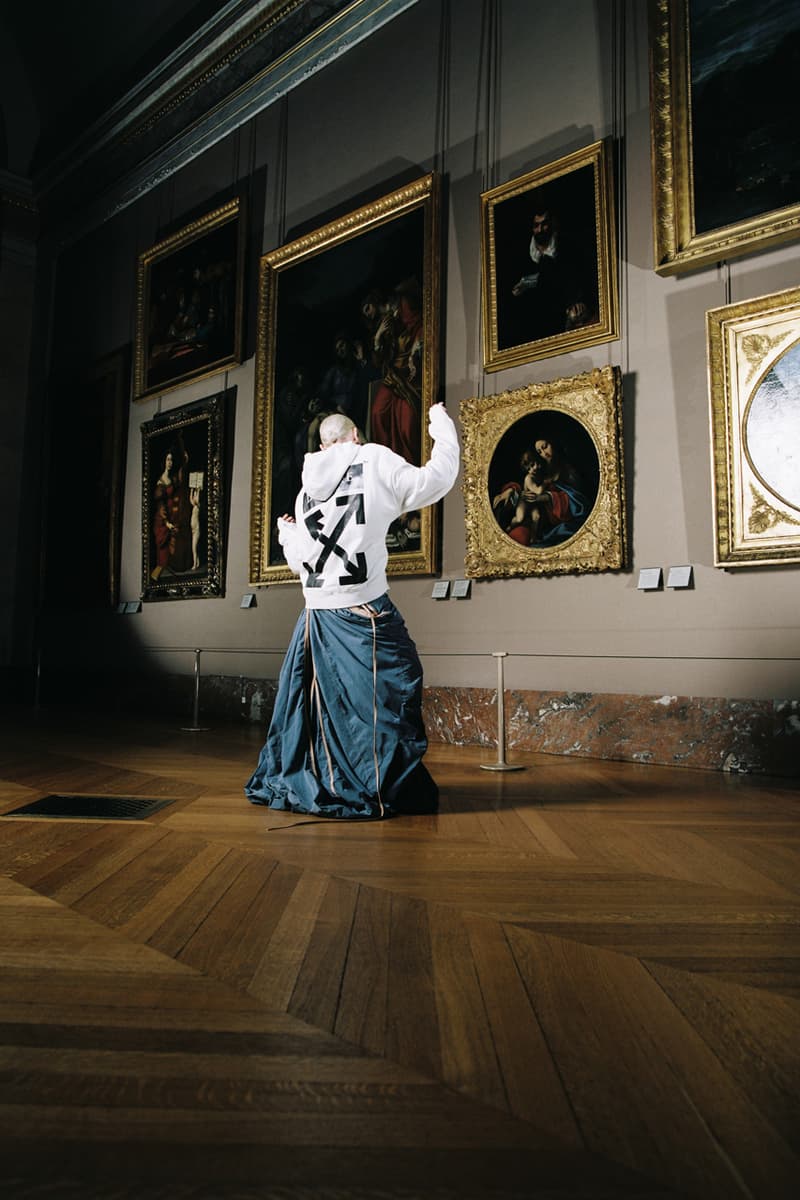 Musée du Louvre x Off-White™ Capsule Collection Leonardo da Vinci T-shirts Hoodies Black White Orange Paintings 'Virgin of the Rocks' 'The Virgin and Child with Saint Anne'