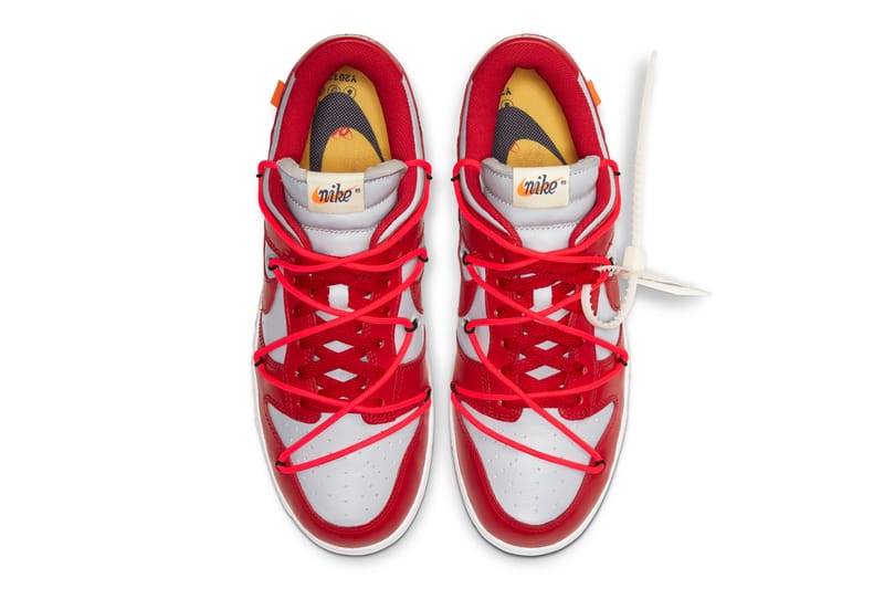 off white dunk red