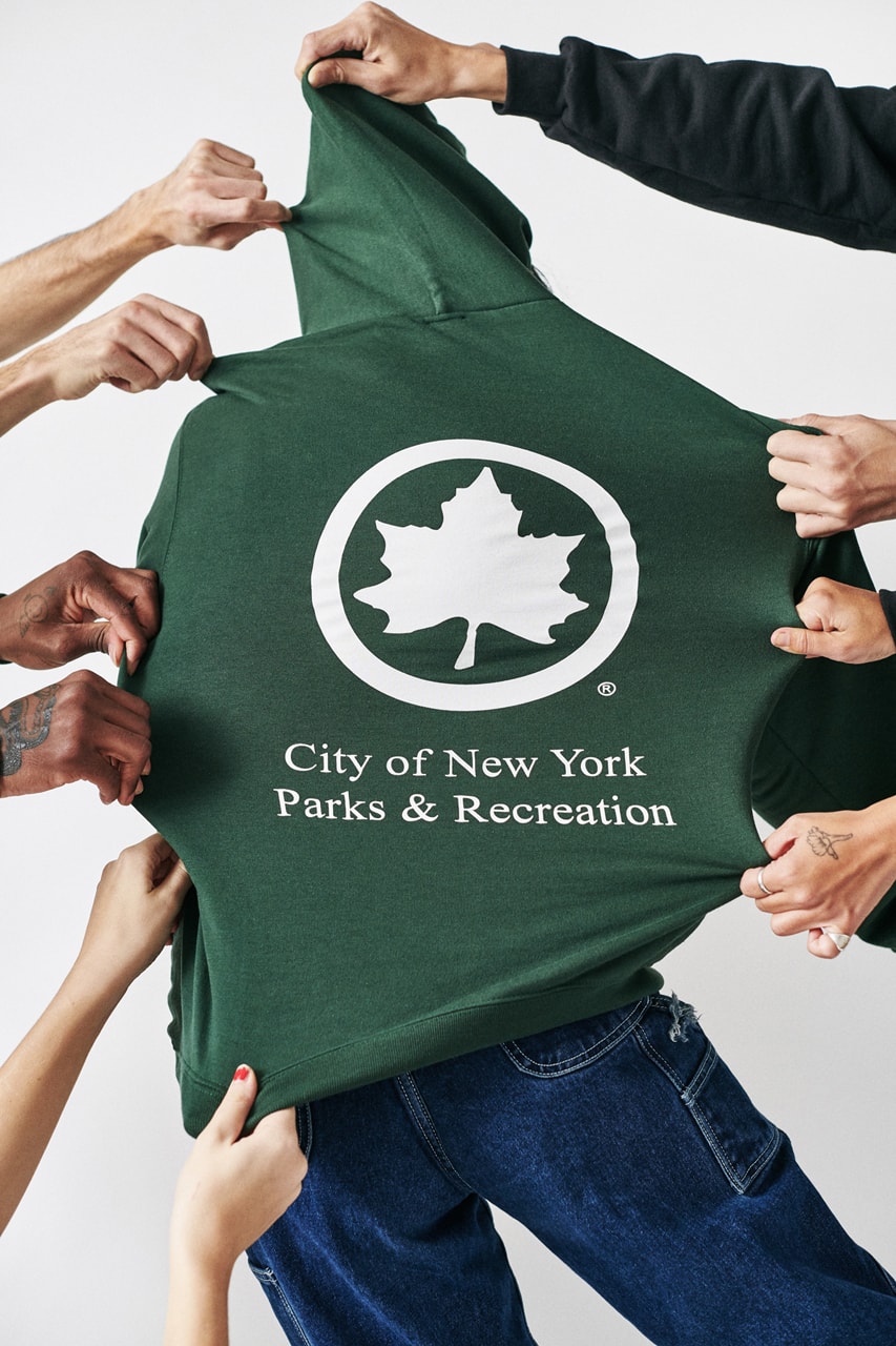 Only NY Holiday 2019 Lookbook Collection City of New York Department of Parks and Recreation Department of Sanitation Department of Transportation Hoodies Long Sleeves T-shirts Green Black Navy Pink White Red
