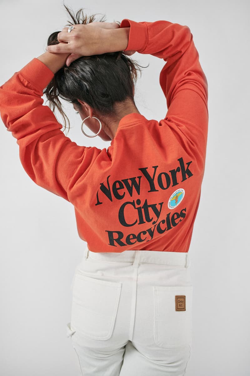 Only NY Holiday 2019 Lookbook Collection City of New York Department of Parks and Recreation Department of Sanitation Department of Transportation Hoodies Long Sleeves T-shirts Green Black Navy Pink White Red