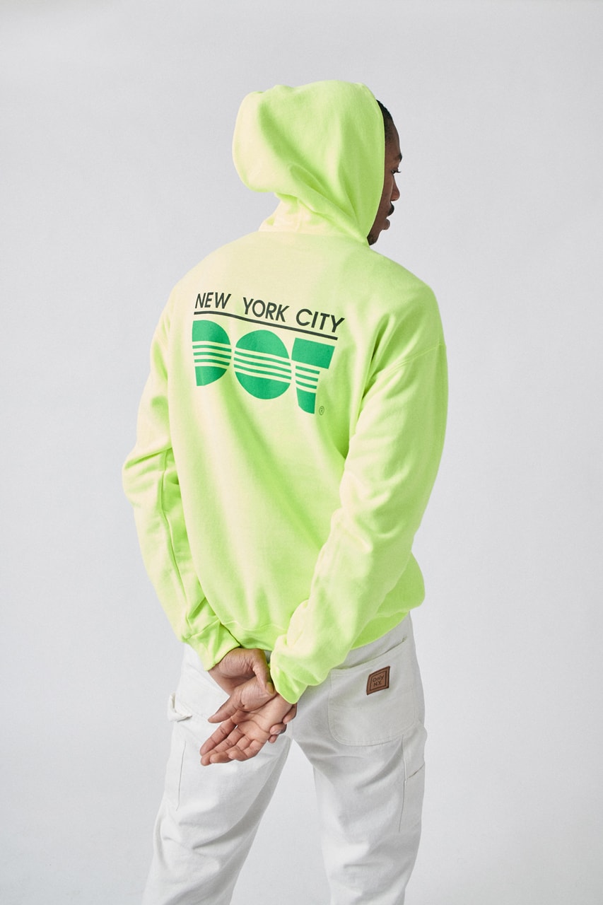 Only NY Holiday 2019 Lookbook Collection City of New York Department of Parks and Recreation Department of Sanitation Department of Transportation Hoodies Long Sleeves T-shirts Green Black Navy Pink White Red