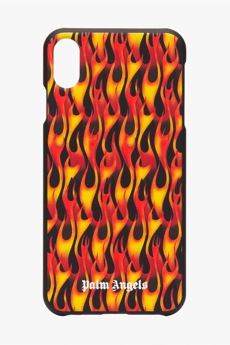 Palm Angels Black Flame Print iPhone XS Case browns fashion Release Info Date Buy