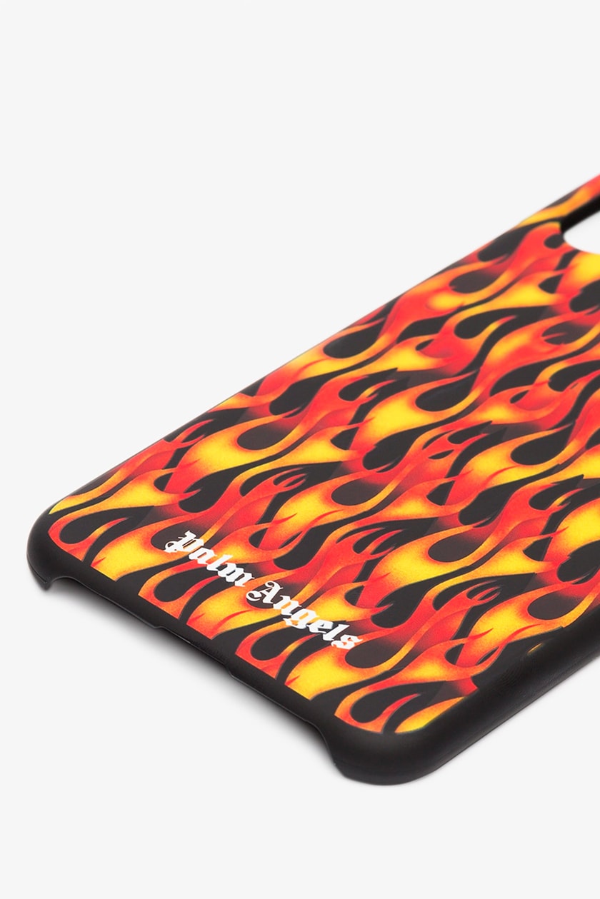 Palm Angels Black Flame Print iPhone XS Case browns fashion Release Info Date Buy