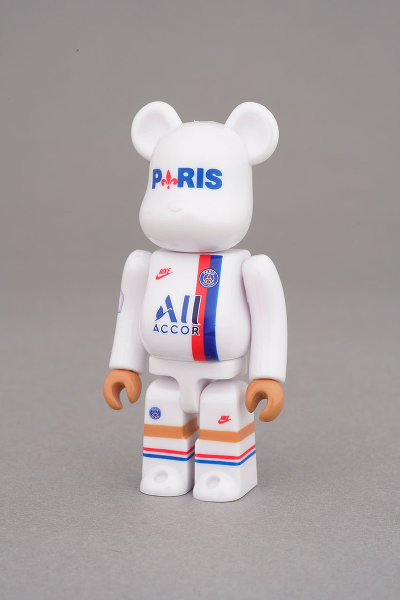 Paris Saint-Germain Third Kit Bearbrick Collab medicom toy figure collectible japan january 2 2020 jersey